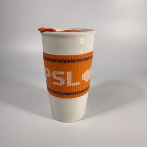 Starbucks 2016 TEAM PSL Ceramic Travel Tumbler Mug Pumpkin Spice Latte Cup 10 OZ